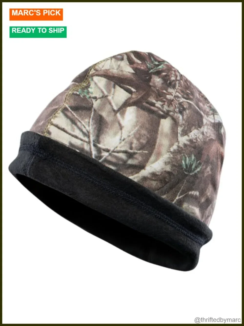 Flame Resistant Reversible Beanie/Skull Cap - 100% C Knit - 16 oz - HRC 2
